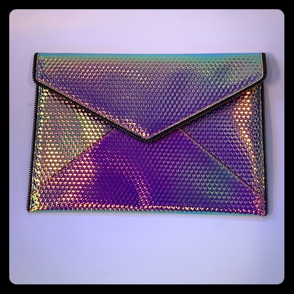 holographic clutch bag